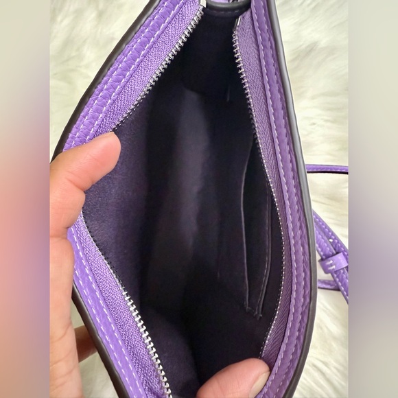 Coach Lavender Crossbody Bag with Silver Details - Picture 8 of 10